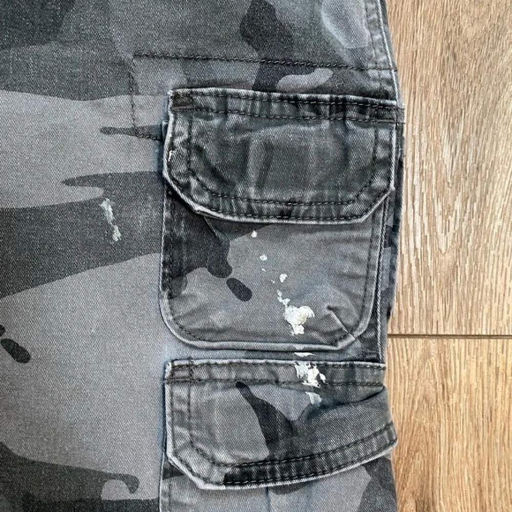 Wrangler Camo Cargo work Pants Tapered Leg Gray Regular Fit 42x30